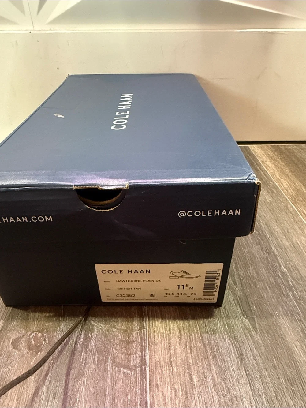 Cole Haan Men’s Hawthorne plain toe Oxford in British tan • Sz 11.5
